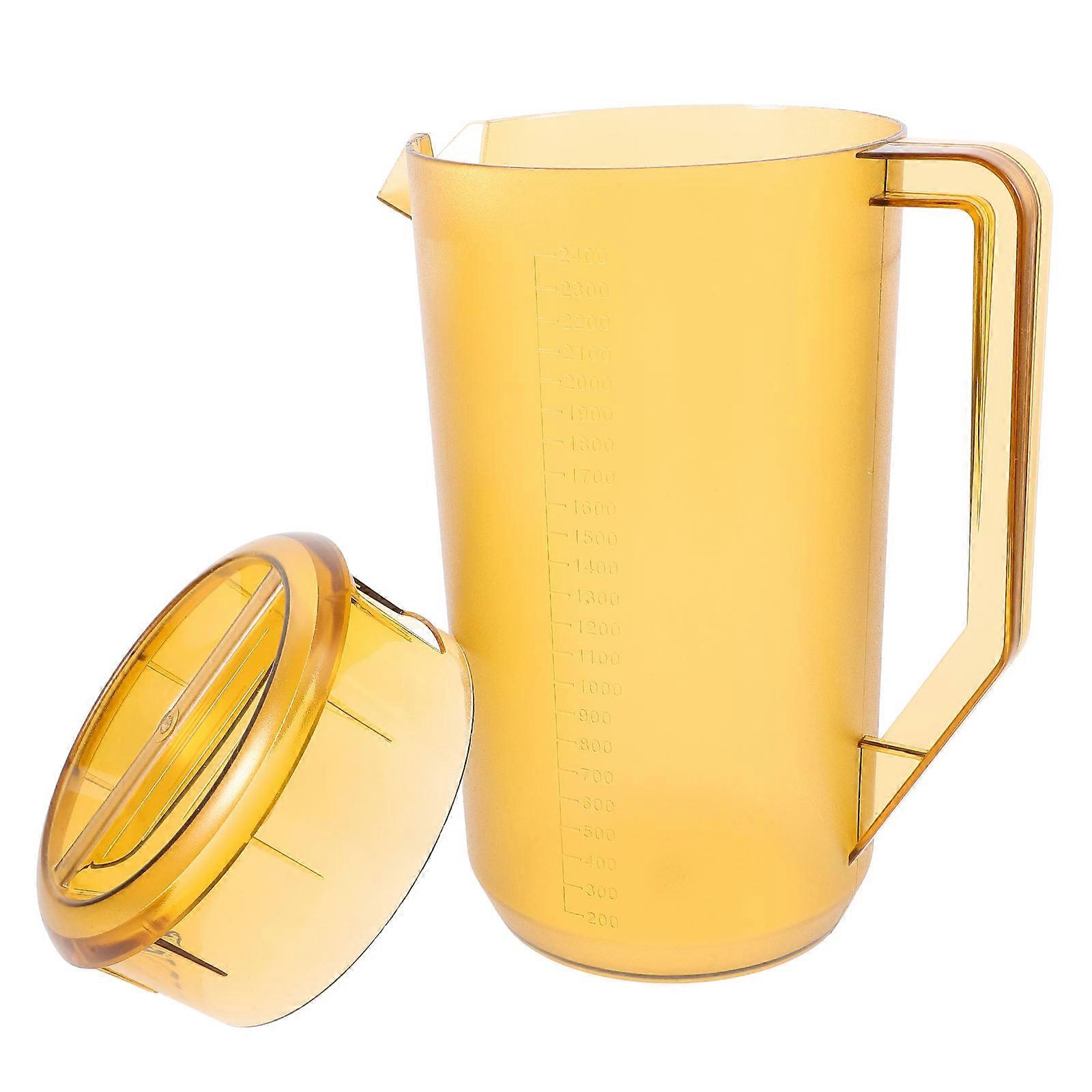 Measuring Pitcher Plastic Cold Water Pitcher for Home Use with Lid