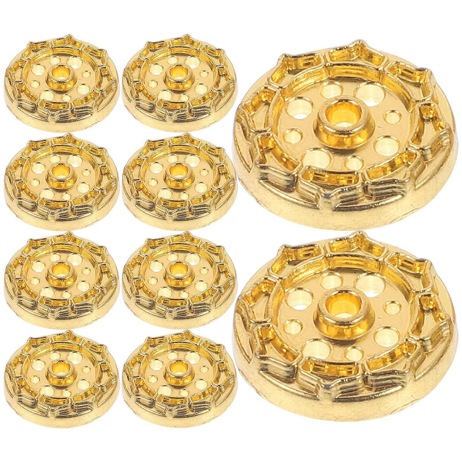 Creative Golden Lotus Incense Holder for Therapy 30Pcs Set