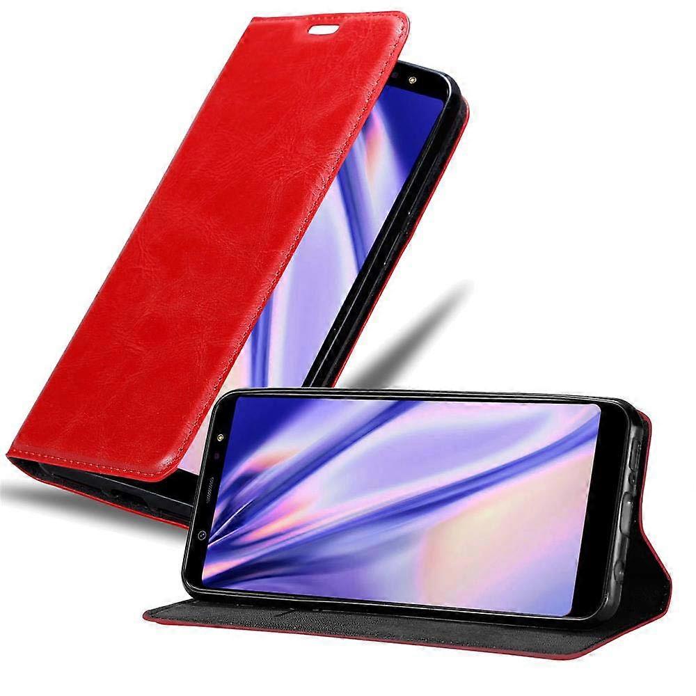 Θήκη Samsung Galaxy A6 PLUS 2018 - Προστατευτική θήκη με λειτουργία βάσης και υποδοχή κάρτας