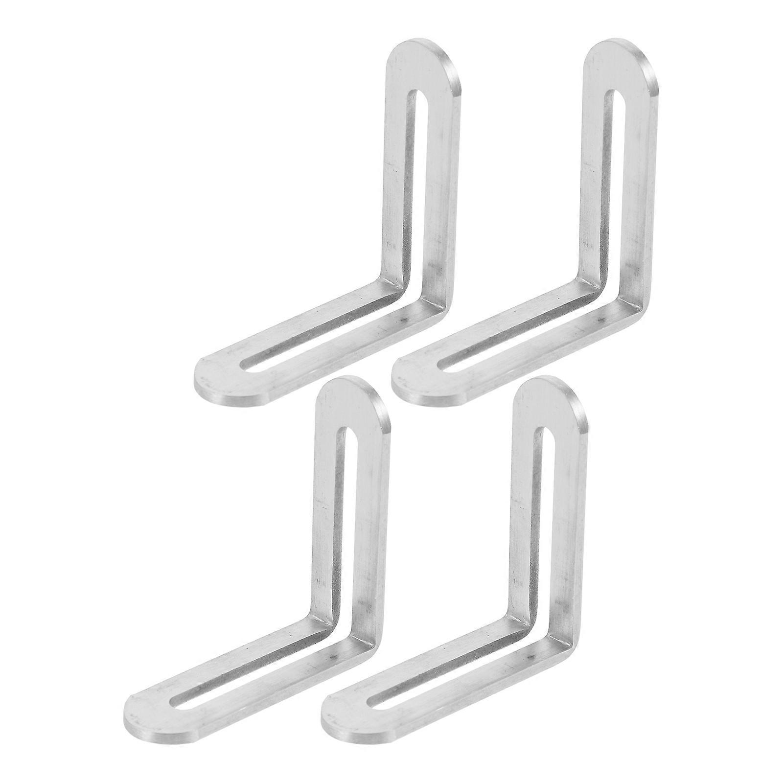 Adjustable L-Shape Corner Brace Angle Bracket for Furniture Installation 20Pcs