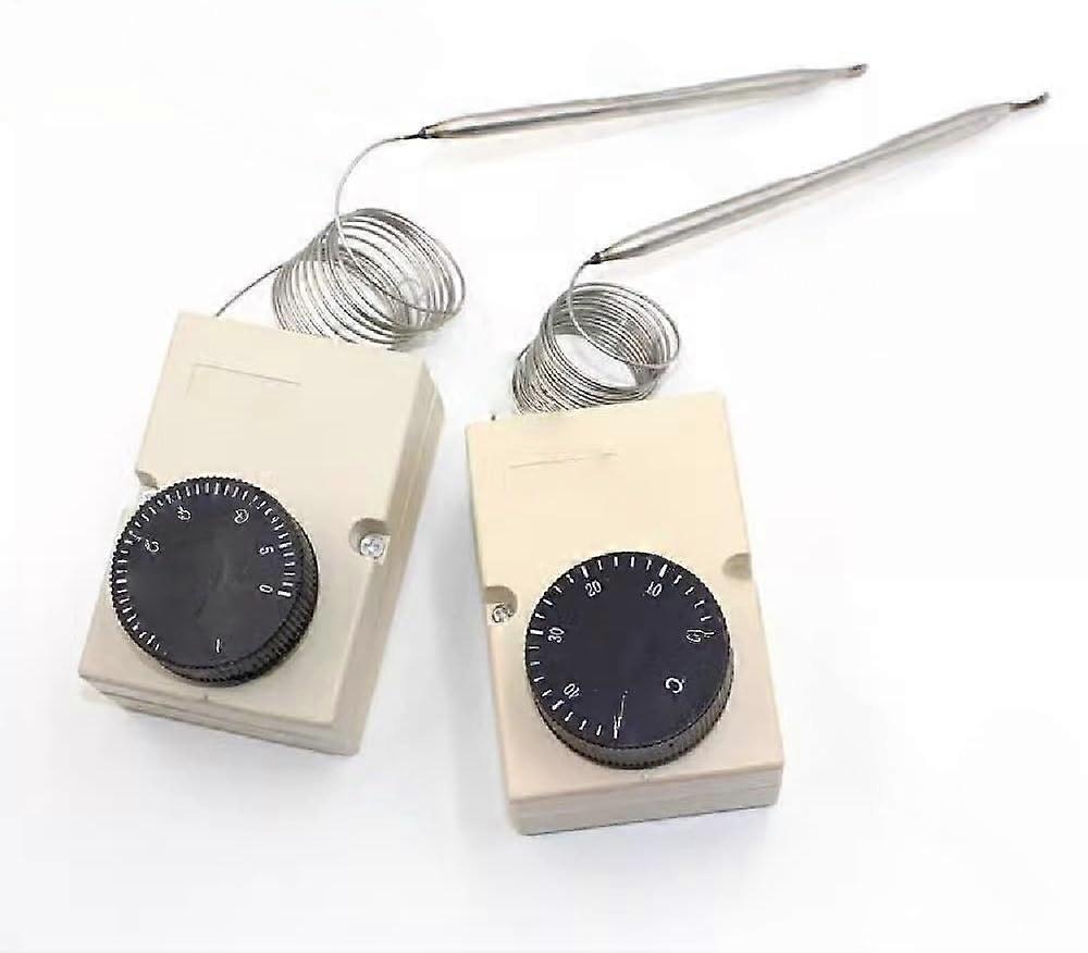 Thermostat Temperature Control Switch with Housing and Knob, Adjustable 0300°C for Heating Cooling