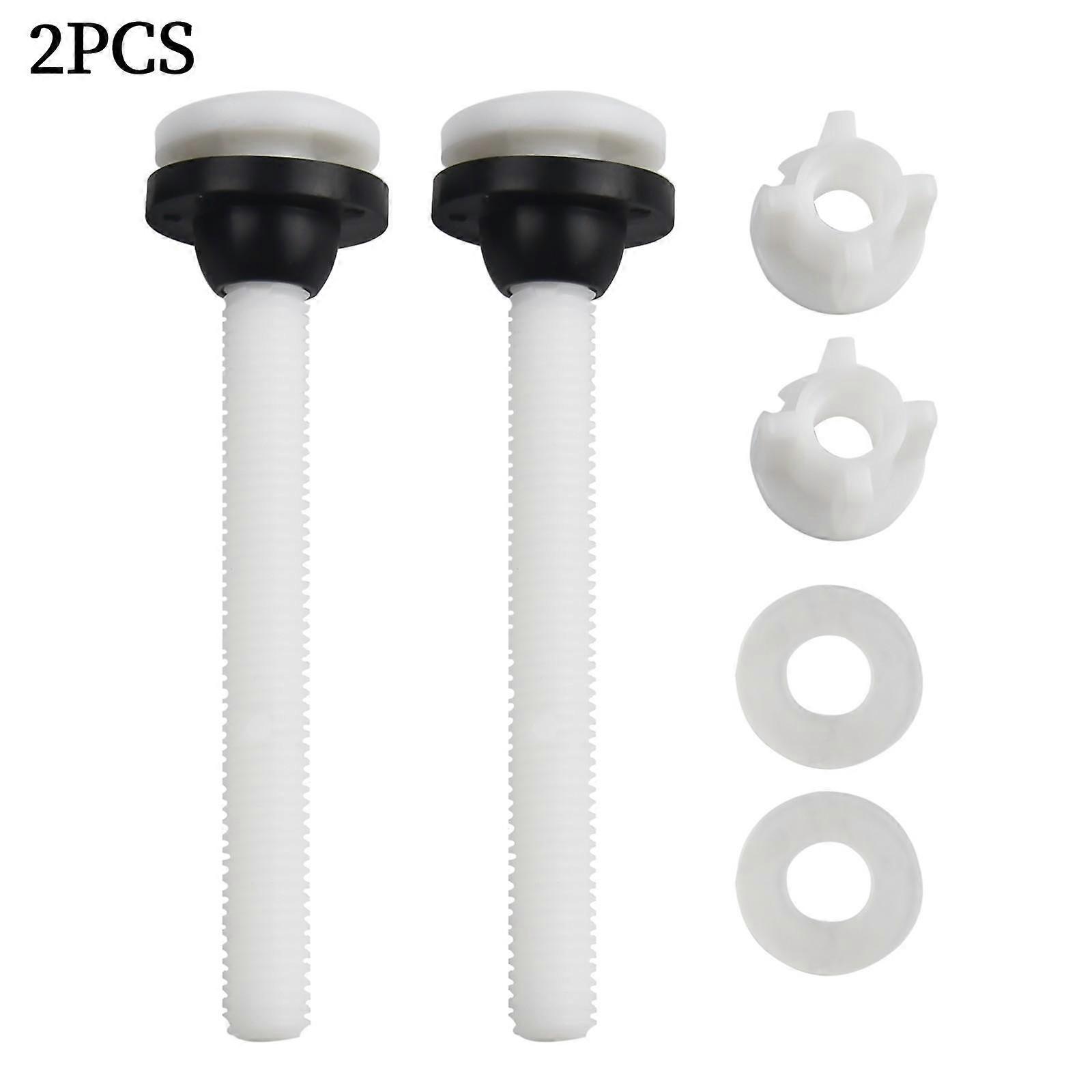 Nuts Toilet Seat Bolts Pack Replacement Rubber Sturdy