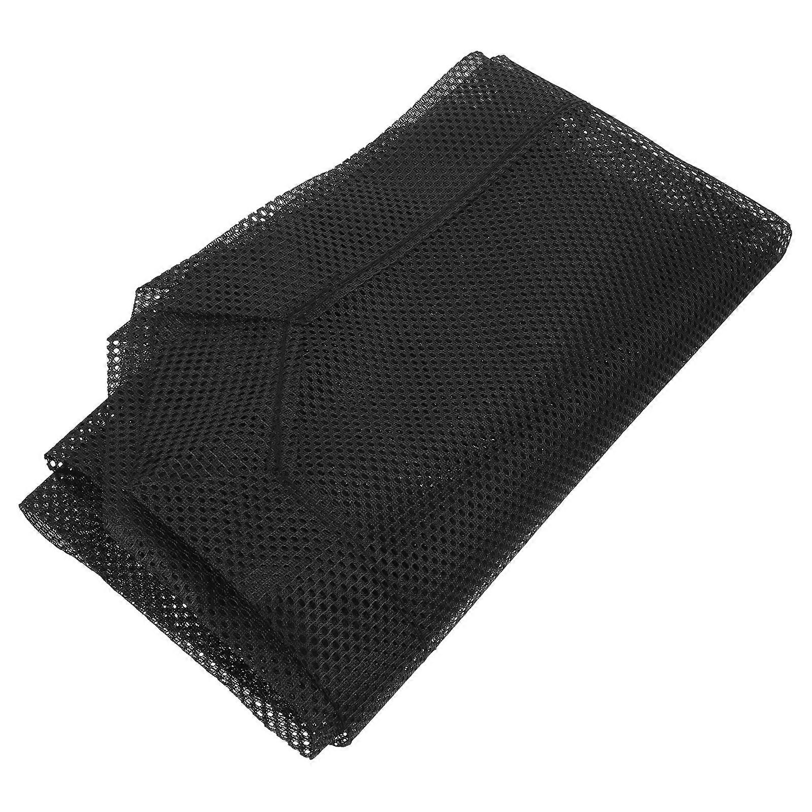 Black Elevated Pet Bed Mesh Cover for Detachable Use Lightweight Breathable