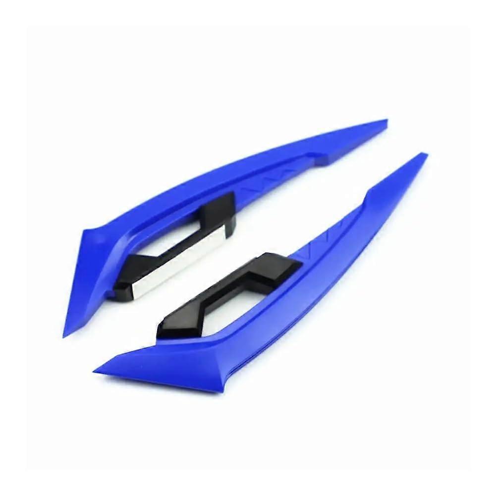 2Pcs Motorcycle Winglets Front Spoiler Set Aerodynamic Performance Boost Glossy Blue