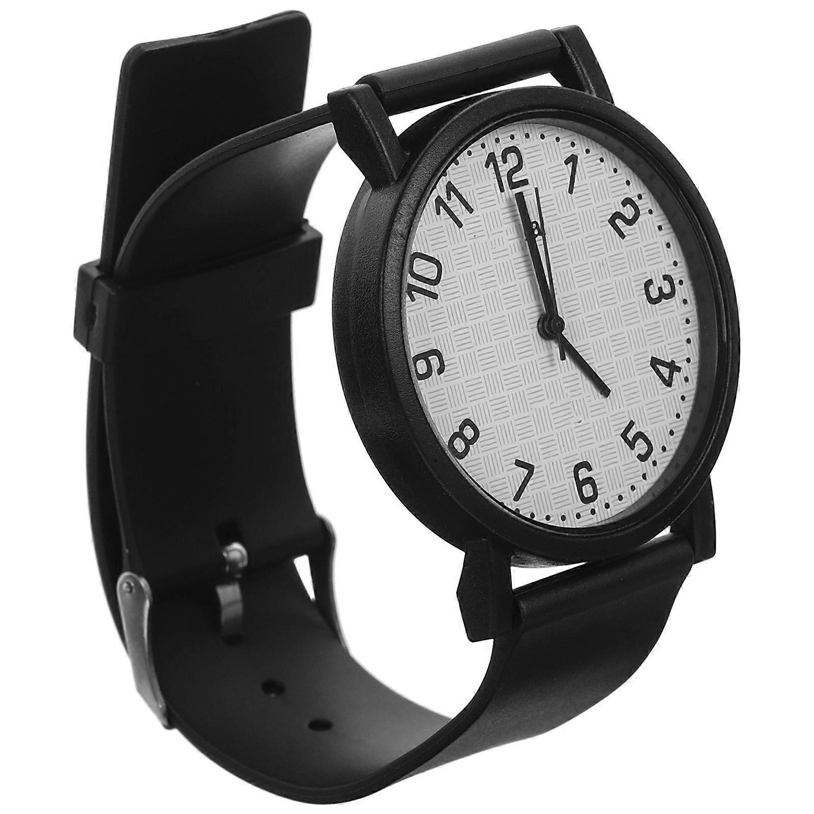 Quartz Silicone Wrist Watch for Students Use Featuring Adjustable Band