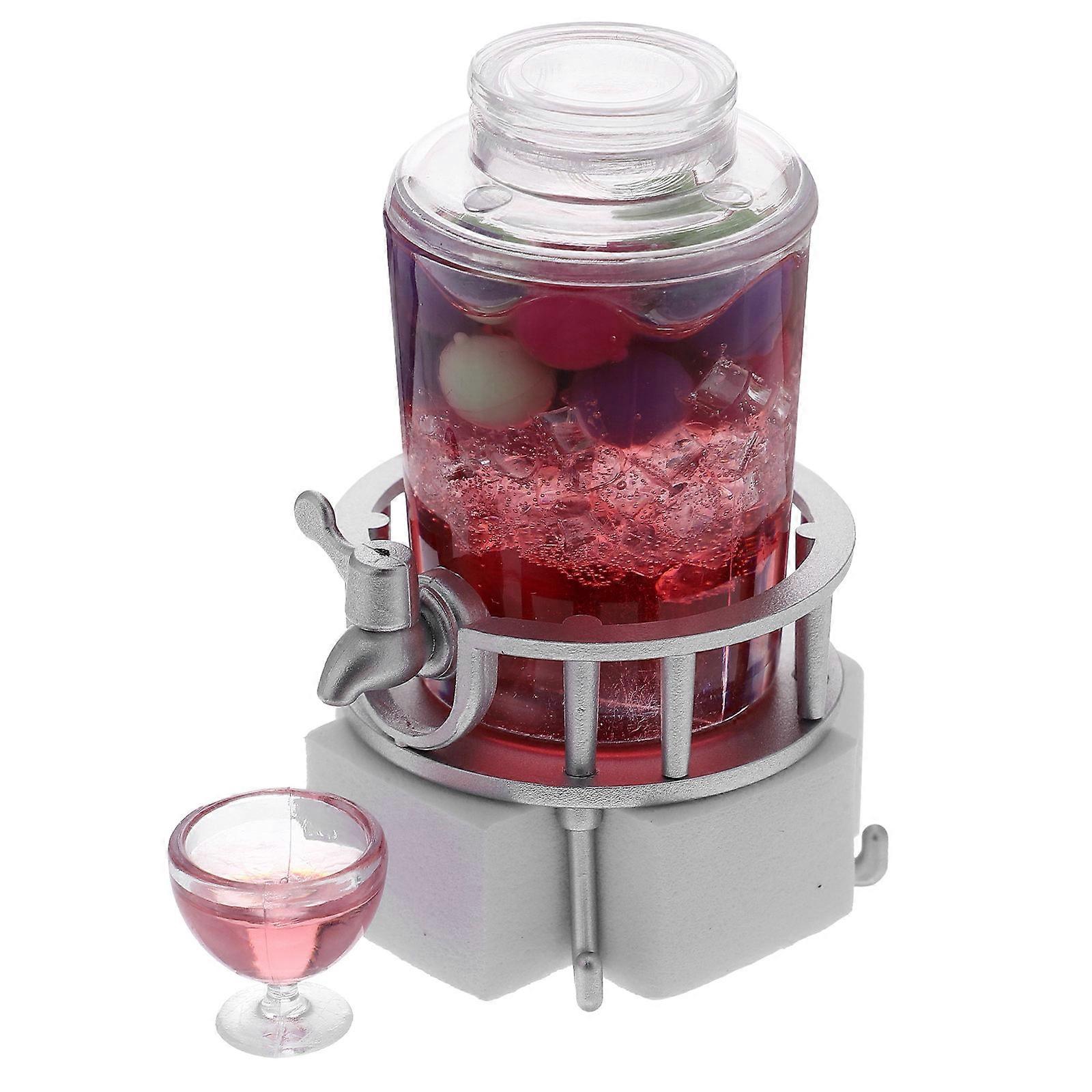 Mini Beverage Dispenser Adornment for Doll House Display
