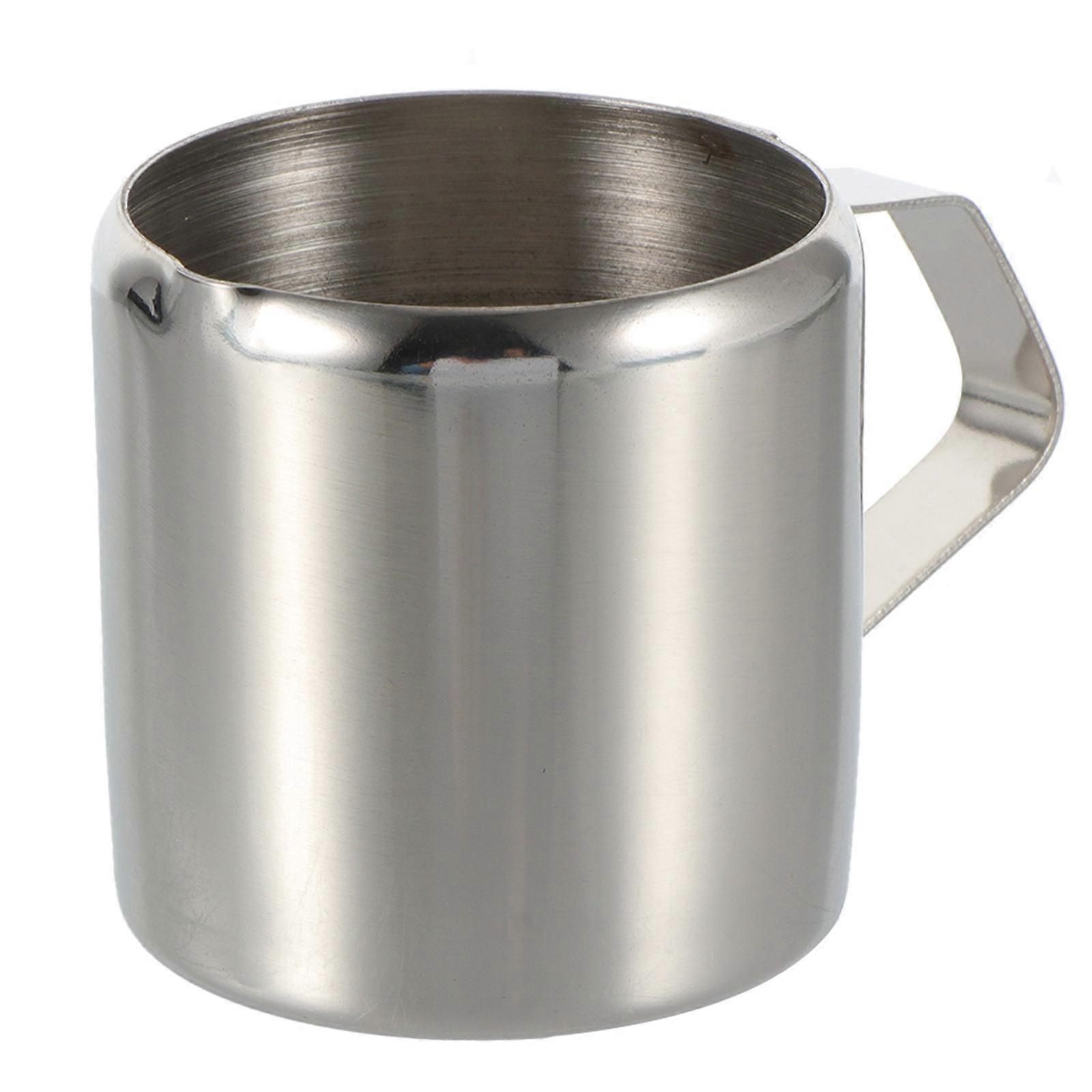 Silver Stainless Steel Milk Storage Cup for Home Function