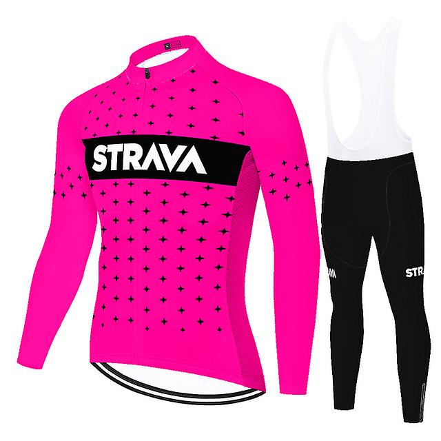 Maglia ciclismo manica lunga uomo + pantaloni con bretelle Attrezzatura bici  da strada Abbigliamento Mtb Racing Team | Fruugo CH