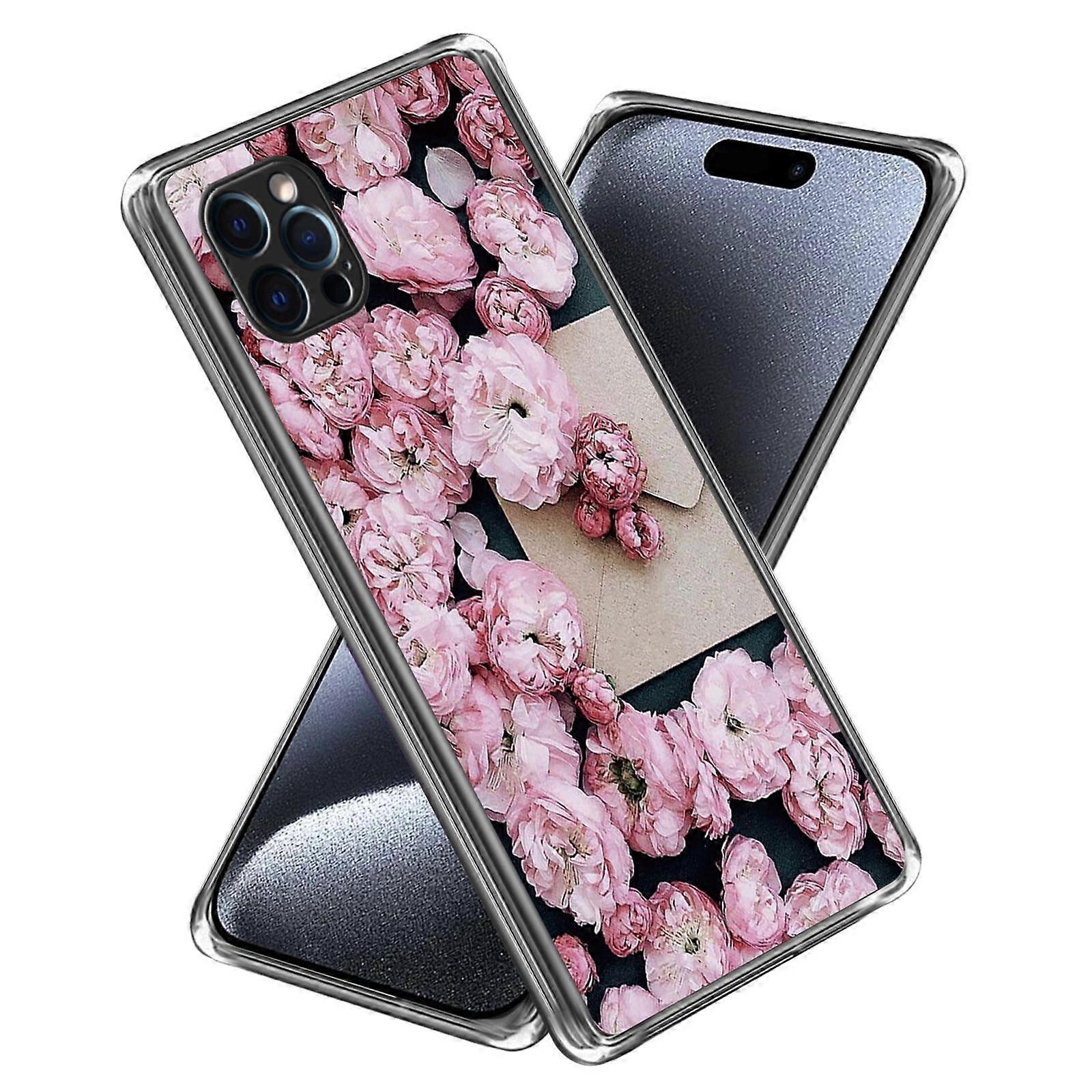 For iPhone 16 Pro Max Case Pattern Printed Shockproof TPU Phone Cover