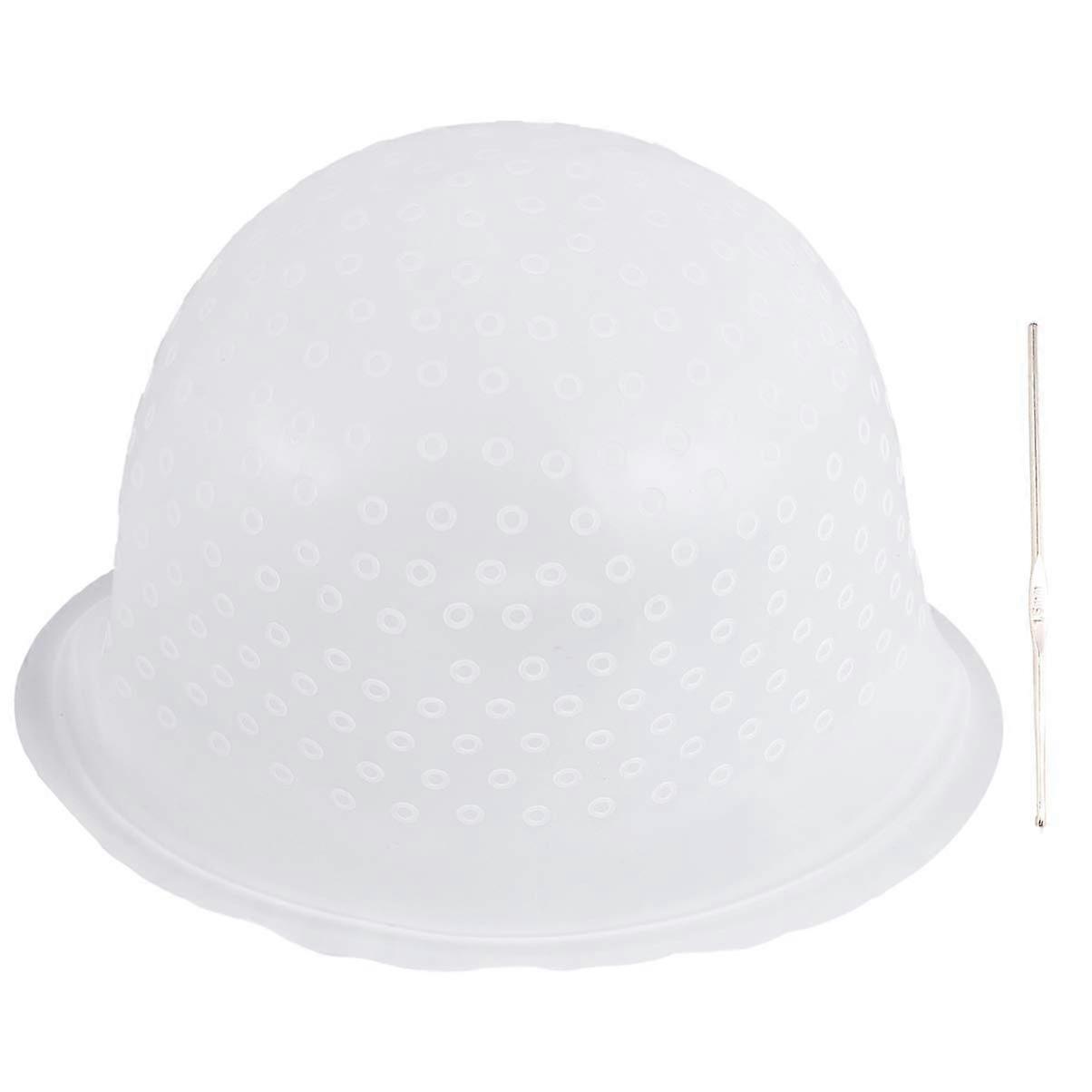 Hair Highlighting Cap with Hook, Reusable Silicone for Precise Strand Selection, Salon or Home Use