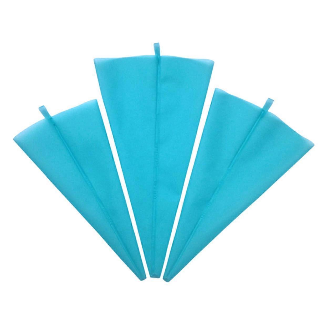 6pcs Reusable Silicone Piping Bags for Cake Cupcake Cookie Decorating with Multiple Sizes