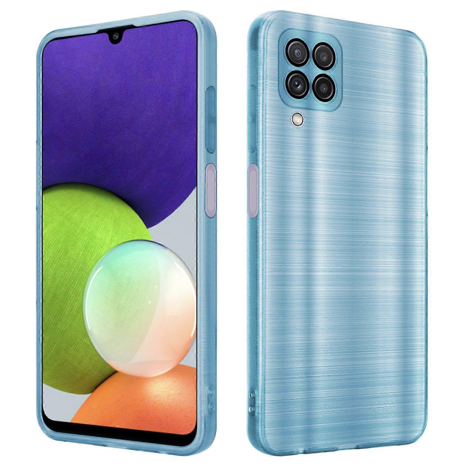 Samsung Galaxy A22 4G Protective Case - Brushed Design with Camera Protector