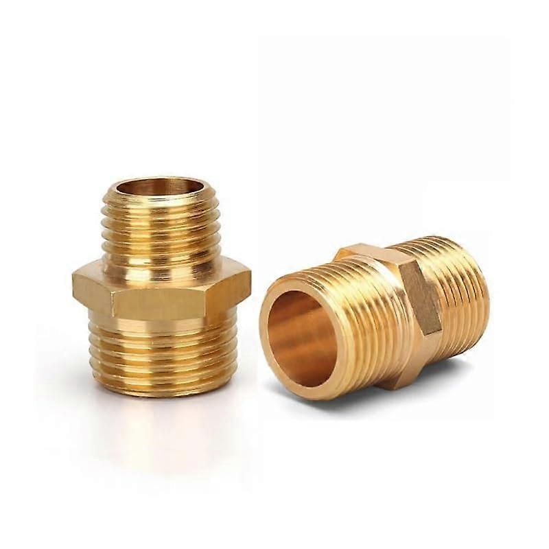 Brass Male Thread Nipple Pipe Fitting Connector Reducer M10 to BSP 1/8 Adapter LeakProof