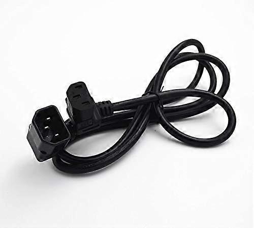 IEC C14 to C13 Right Angle Power Extension Cable 1.5M 10A for Server and PC