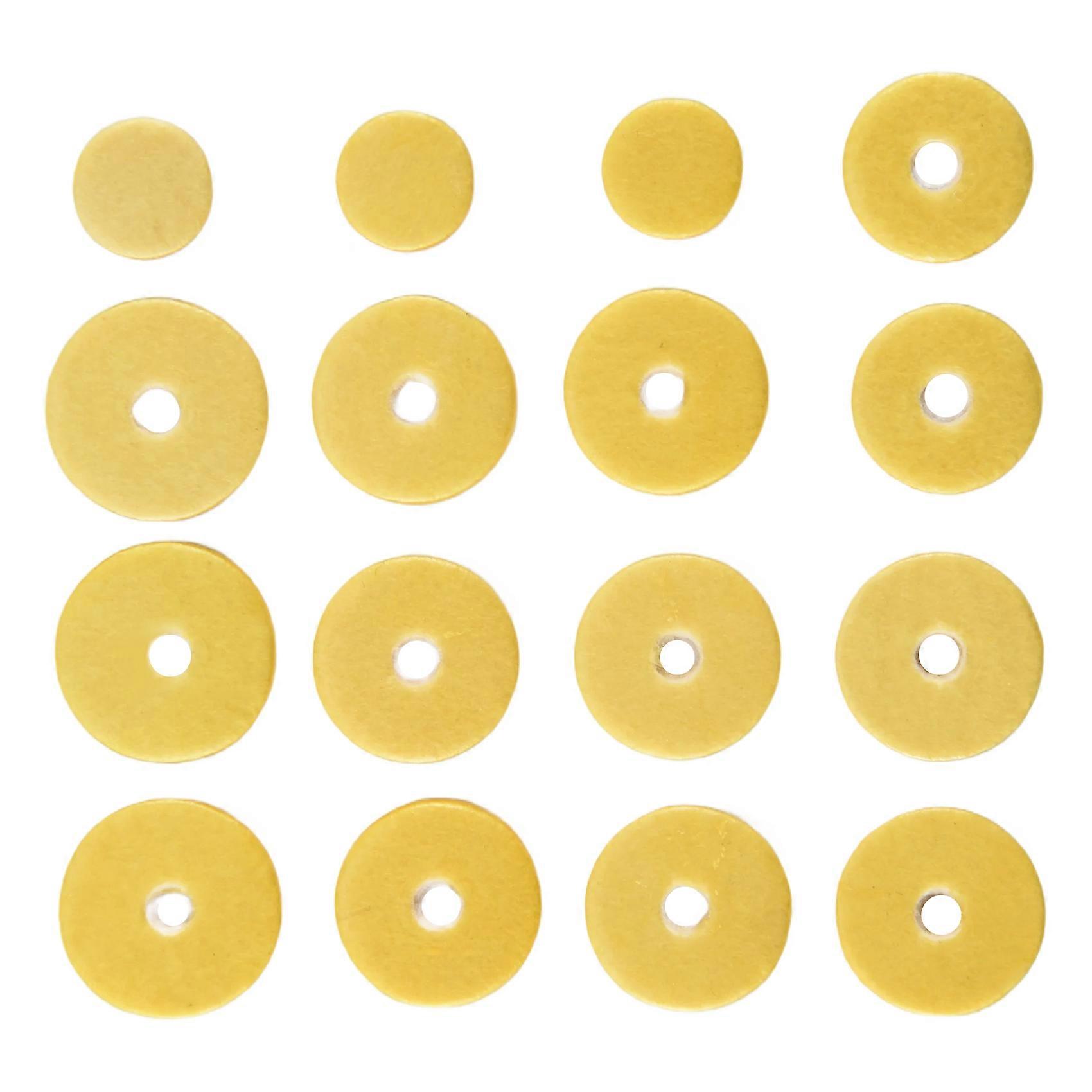 16 pcs Flute Leather Pads Replacement Durable Exquisite Wind Instrument