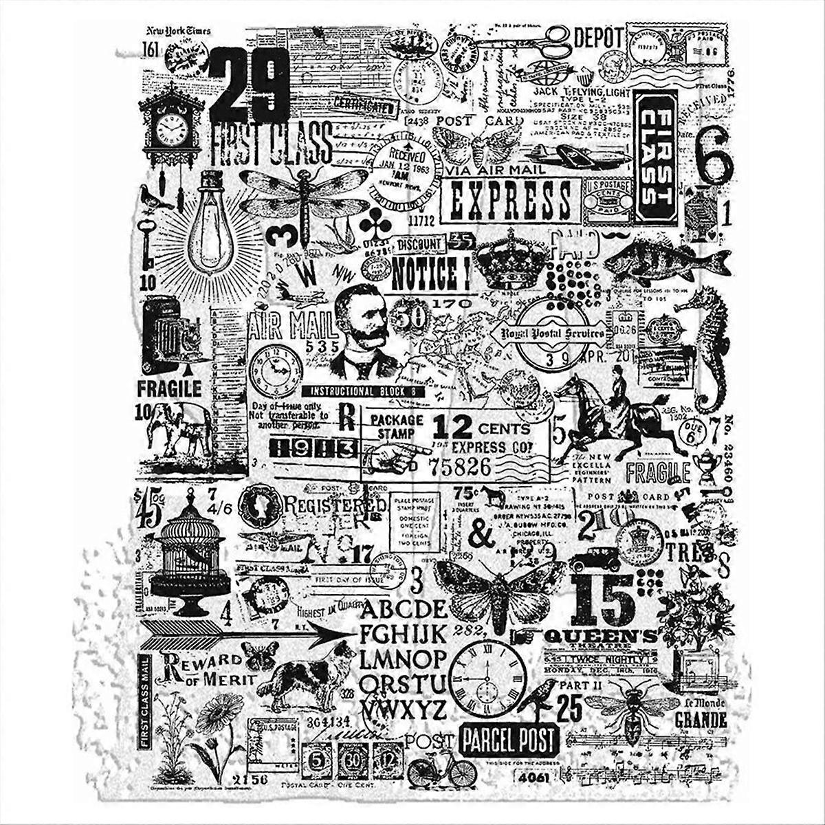 Clear stamp for card making patterns Valentine's Day Christmas TH57