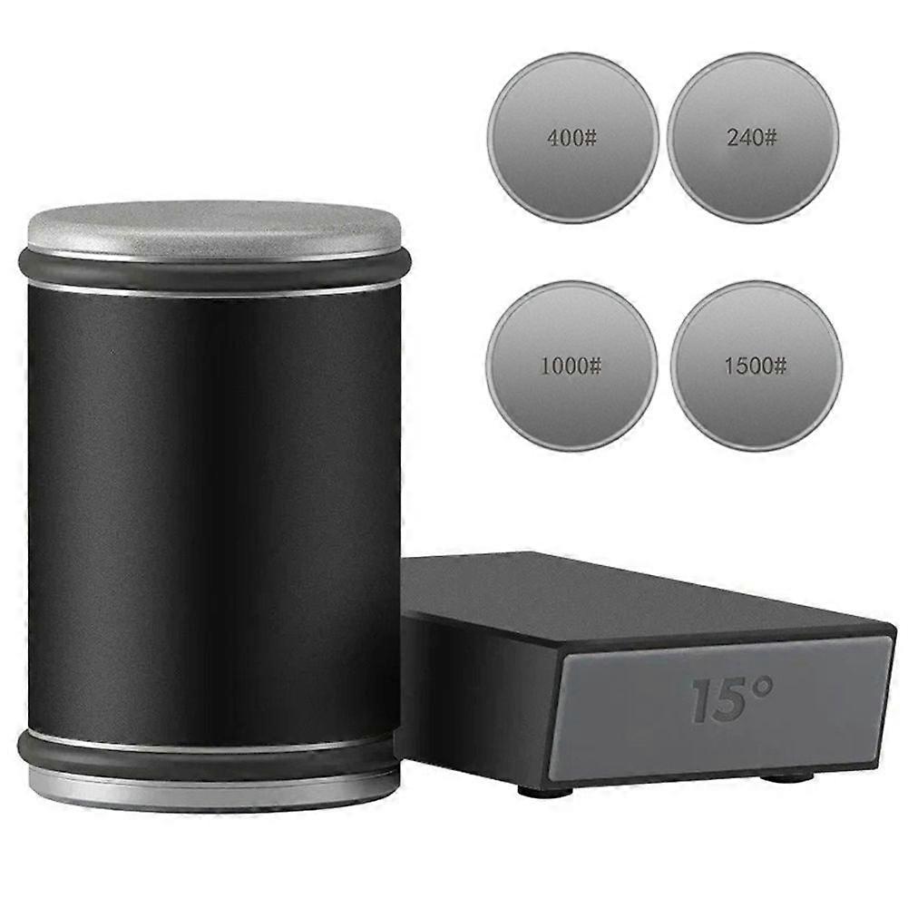 Rolling Sharpener Double Sided Diamond Sharpening Stone 15 20 Magnetic Angle Roller Kitchen Sharpener Tool