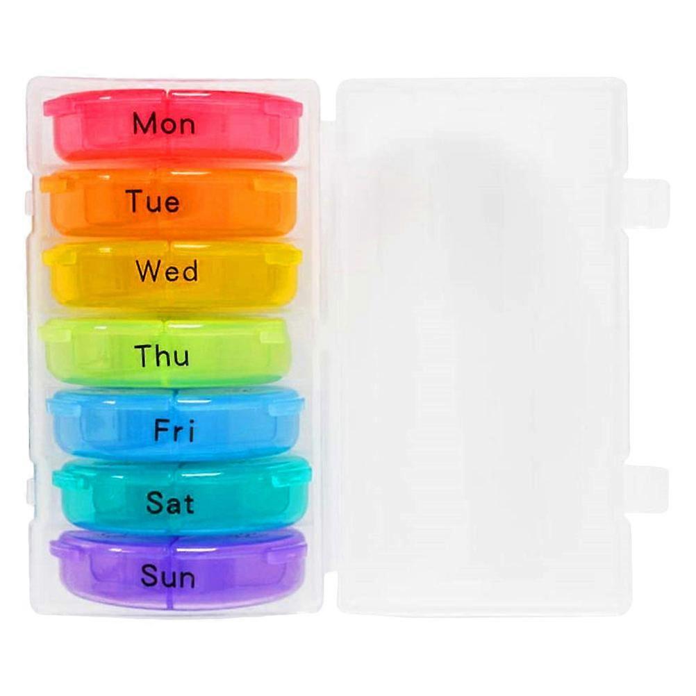 21-Grid Practical Weekly Dispenser Plastic Container 1Set