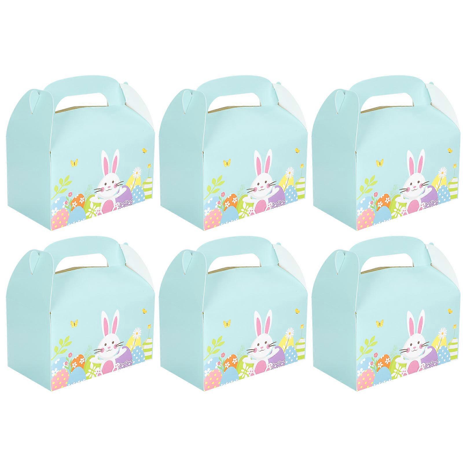 Easter Cake Packing Box for Storage 6Pcs Assorted Color Cupcake Storage Case