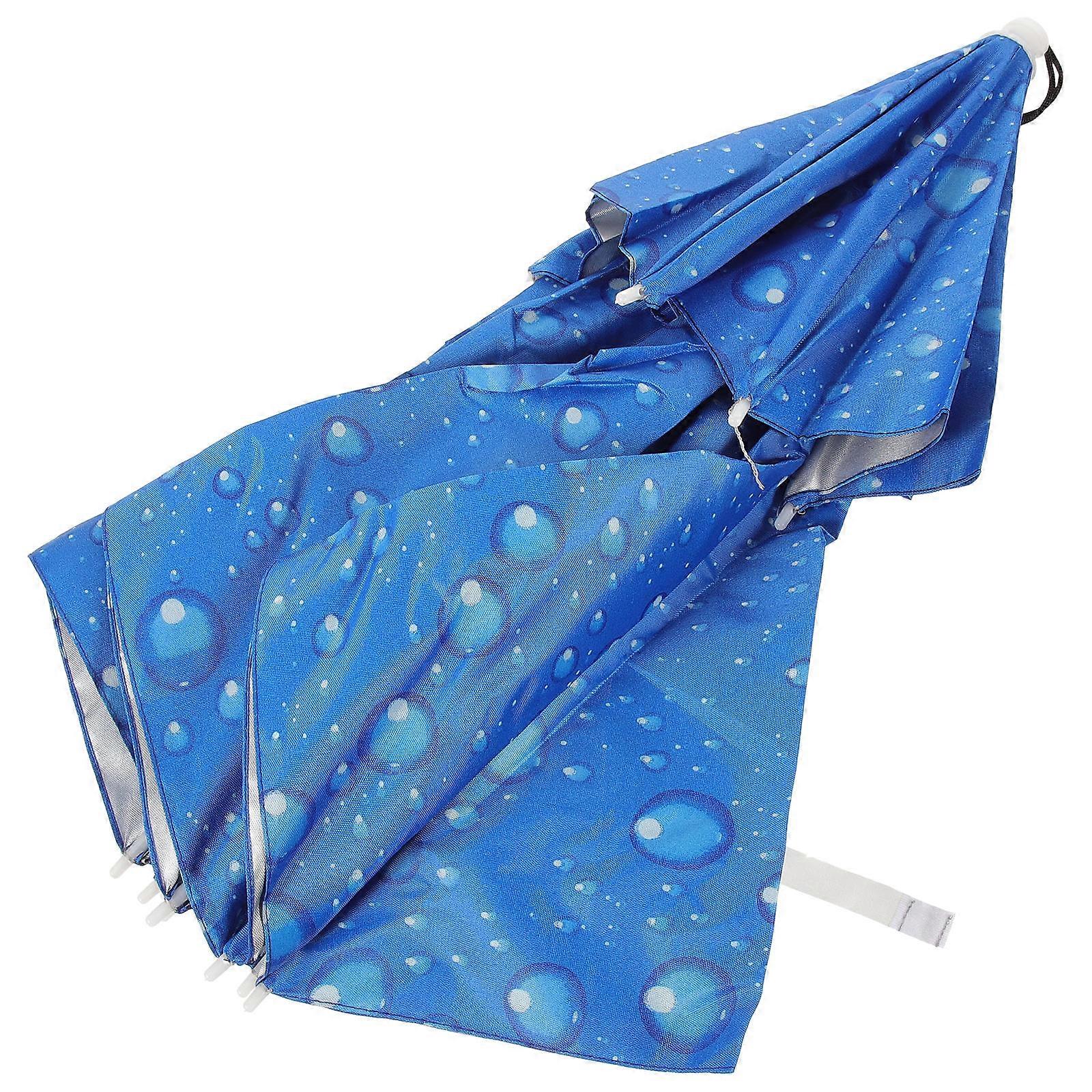 Fishing Umbrella Cap Foldable Head Umbrella for Rain and Sun