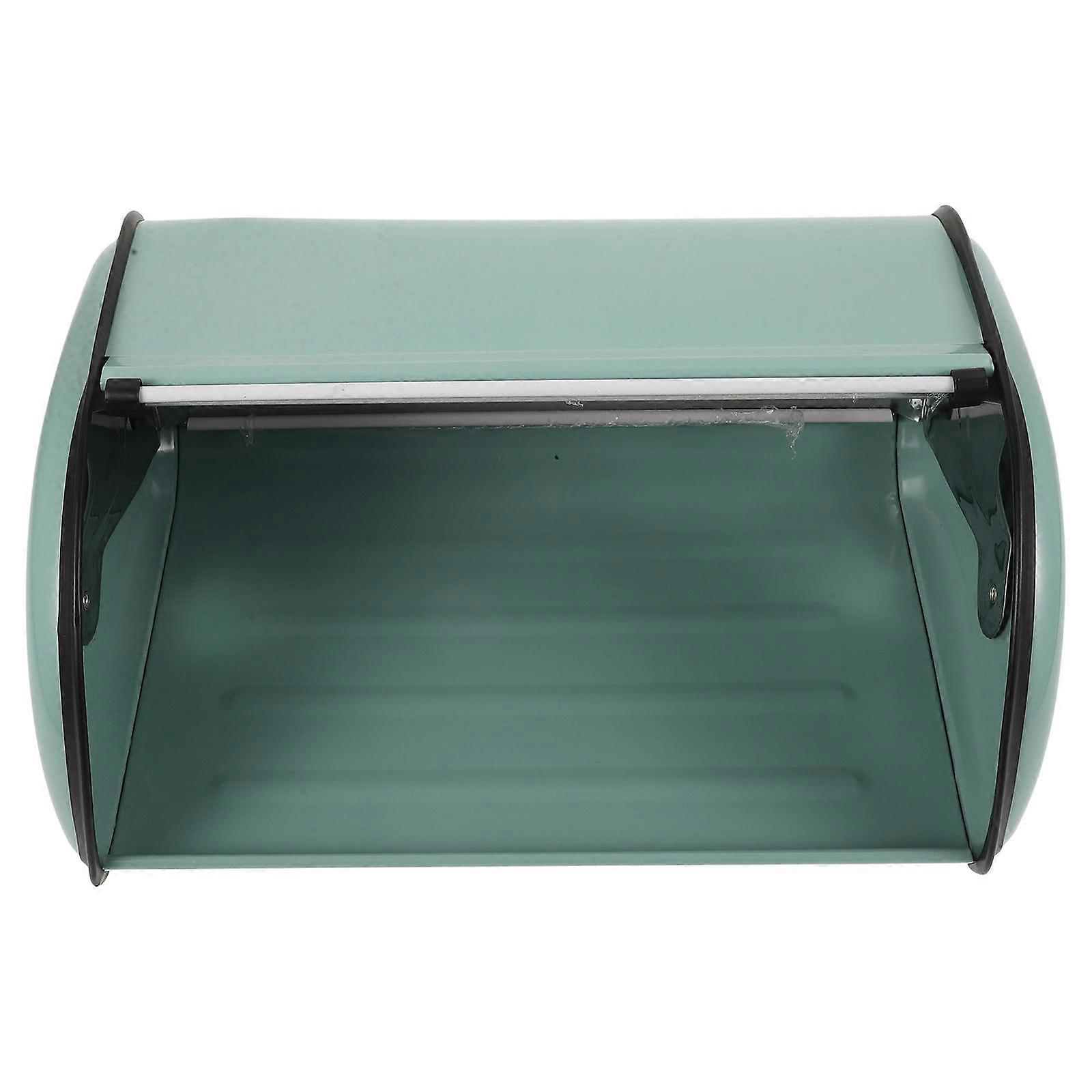 Metal Bread Holder for Kitchen Storage Blue Iron Bread Container
