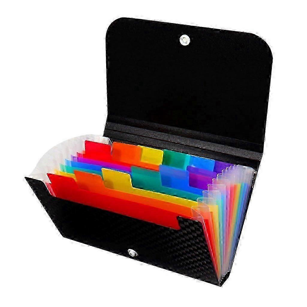 A6-sized compact document bag with self-adhesive index labels, suitable for receipts and small documents.