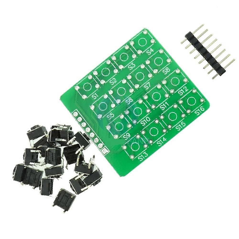 4x4 Matrix Keypad 16 Button Module for Arduino and MCU Projects with Durable Key Contacts
