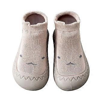Sapatos de Meia para Bebê, Sapatos para Bebê que Estão Começando, Chinelos Infantis Antiderrapantes e Respiráveis ​​com Sola de Borracha Macia, Tênis Slip-On para Bebês Meninos e Meninas de 6 Meses a 3 Anos