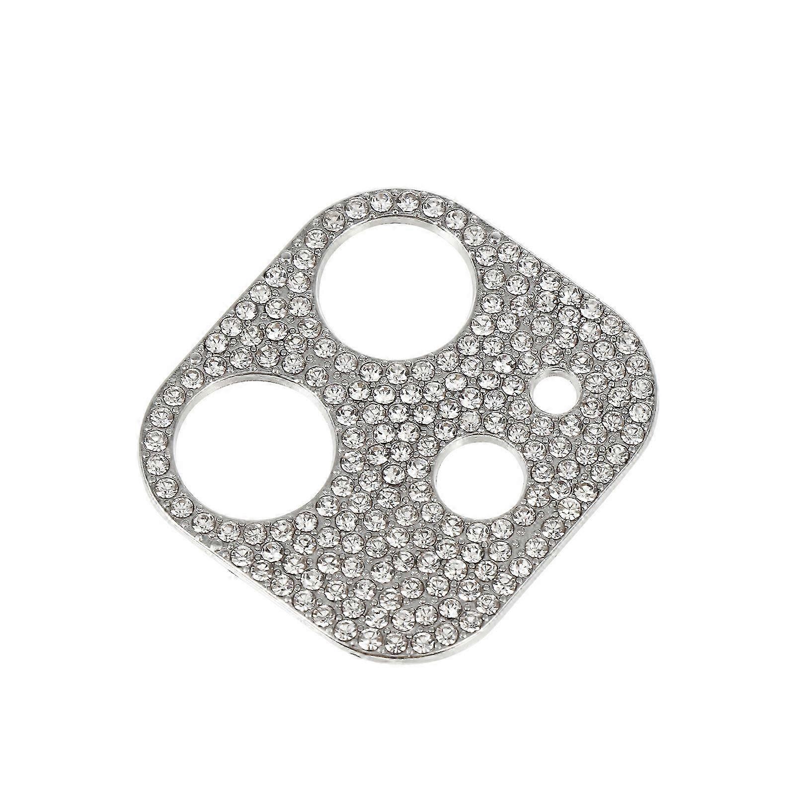 1pc Sparkling Rhinestone Decor Camera Lens Protective Frame for IPhone12