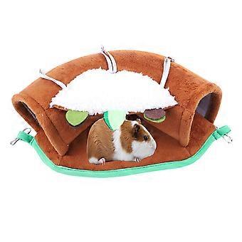 Hangmat voor cavia's, comfortabele, ademende schuilplaats, tunnel, hamster, fret, rat, nest, hangend bed voor