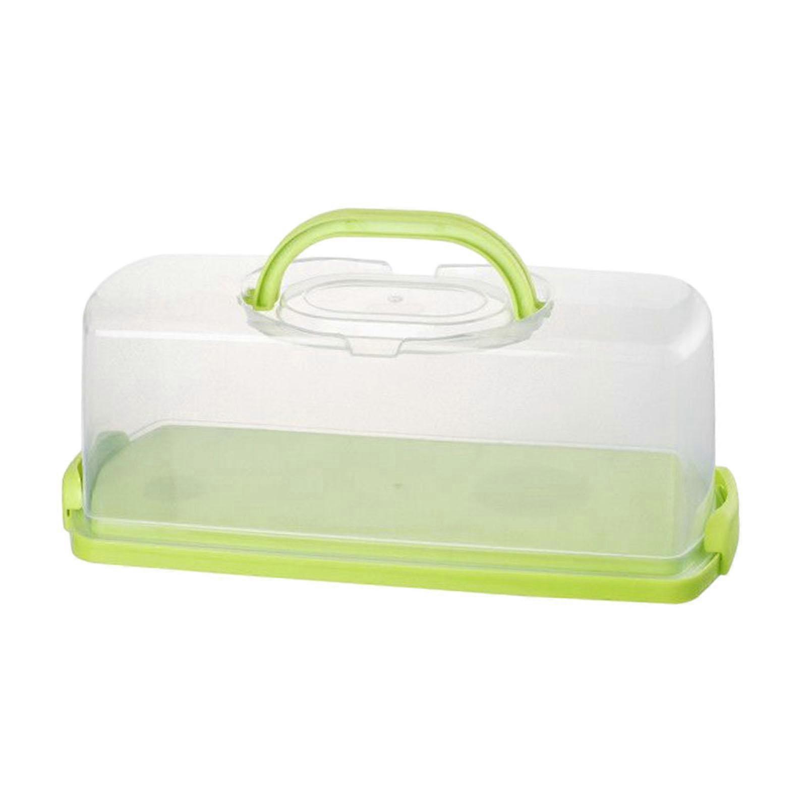 Rectangular Bread Box Food Storing Multifunction with Transparent Lid Handle Keeper compatible Graduation DIY Baking