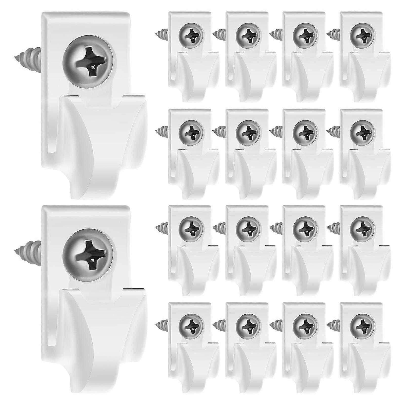 Secure String Light Hooks Plastic Clips for Outdoor Hanging 20Pcs