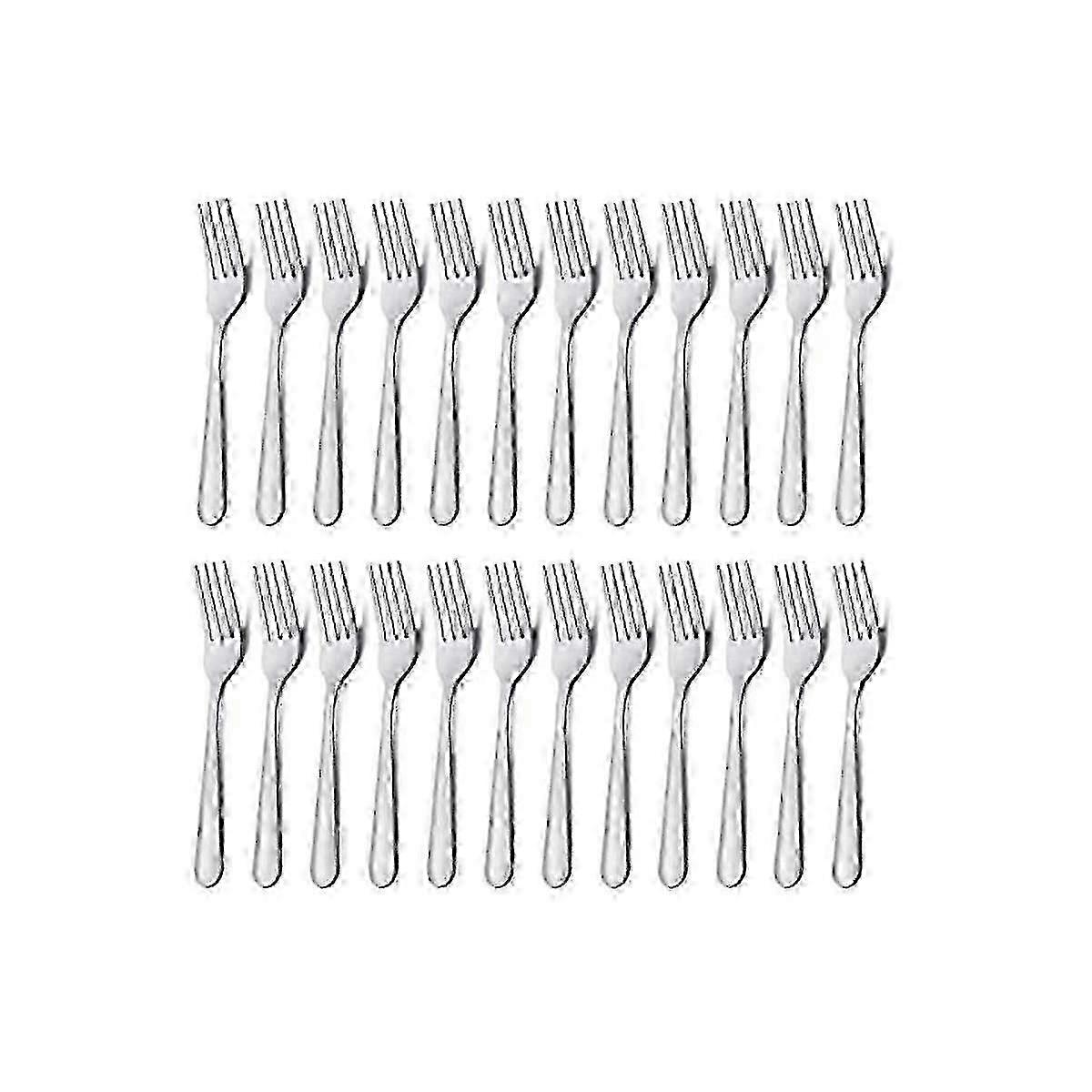 24 Pieces Stainless Steel Silver Cutlery Set For Daily Use, Wedding, Party