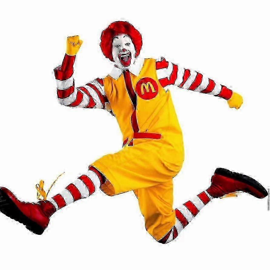 Mcdonald's Cosplay Costume Halloween Carnival Adult-mt L