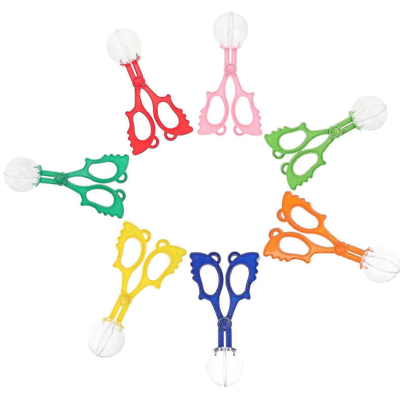 7Pcs Handy Insect Scissors Clips for Kids Practical Plastic Catching Kit