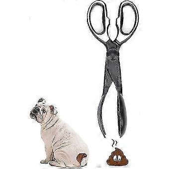 SZW-Pet poop tongs scissors,black
