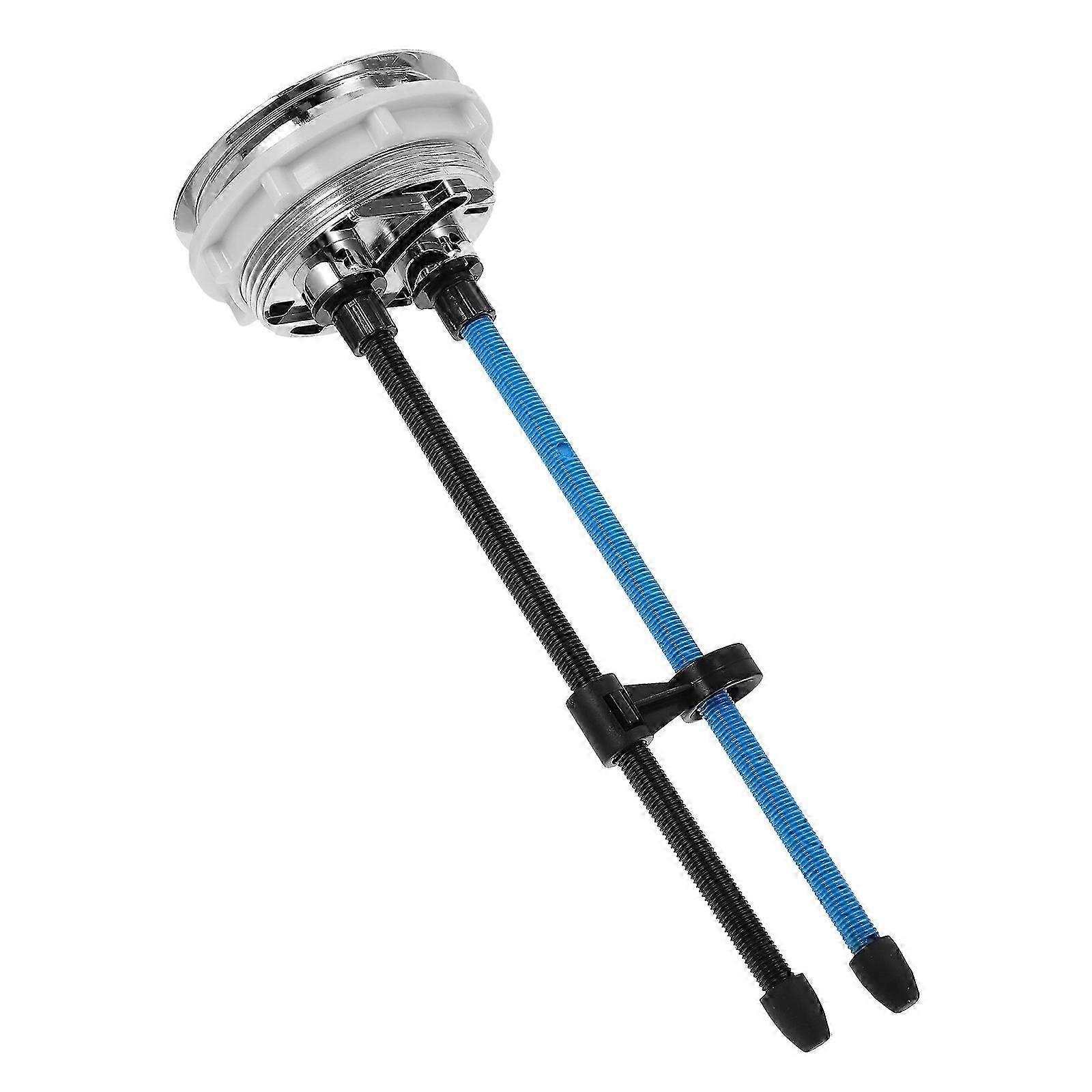 Toilet Flush Button Replacement | Double Flush Mechanism | Silver ABS Material | Easy Installation