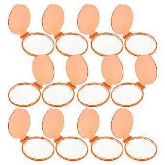 24 stks Mini Opvouwbare Spiegels Ronde Cosmetische Spiegels Eenvoudige Make-up Spiegels Zakspiegels voor Meisjes Vrouwen