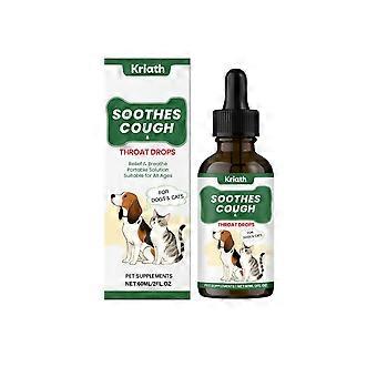 Herbal Pet Throat Support Drops for Respiratory Comfort