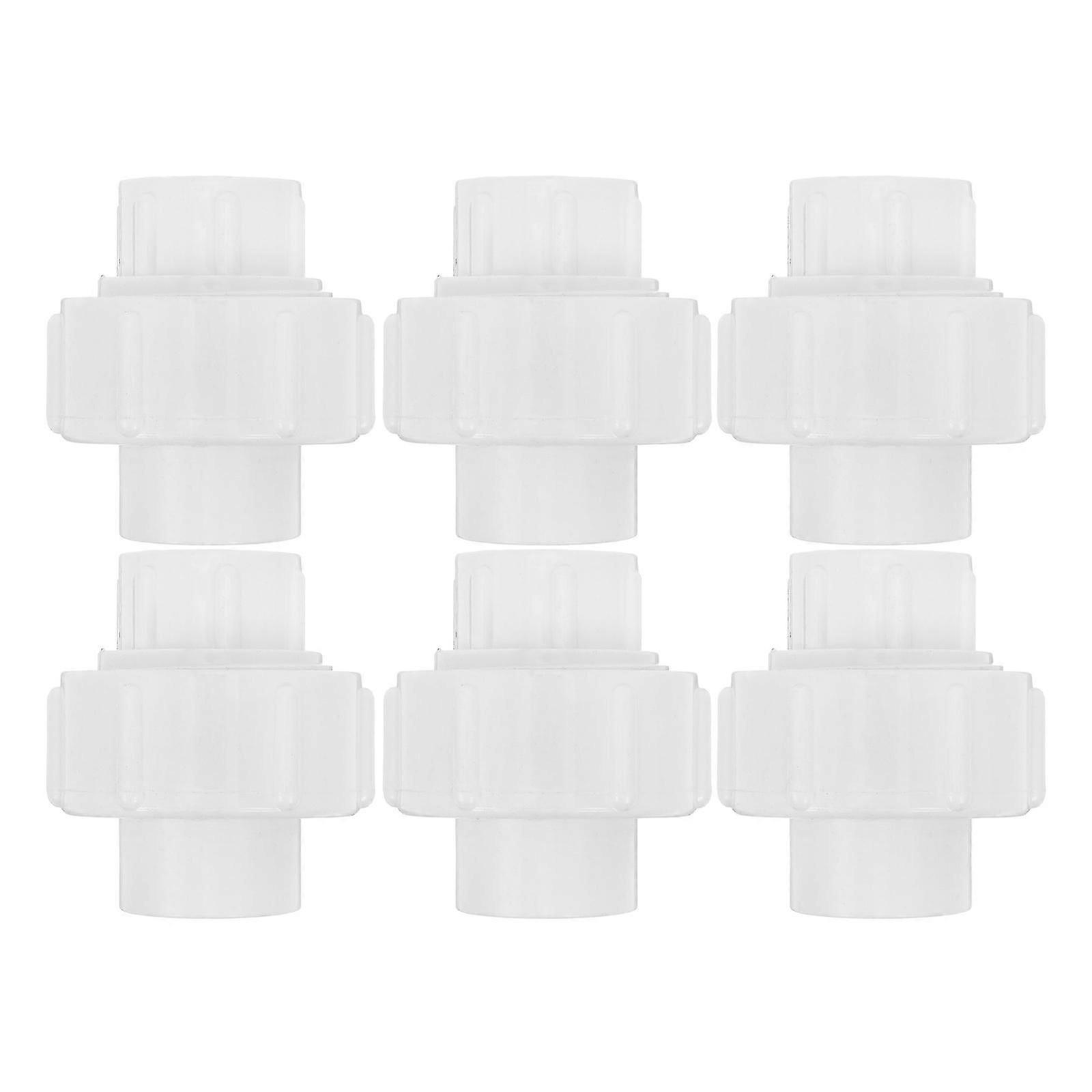 PVC Pipe Connector for Water Fitting 6Pcs Easy Installation Coupling