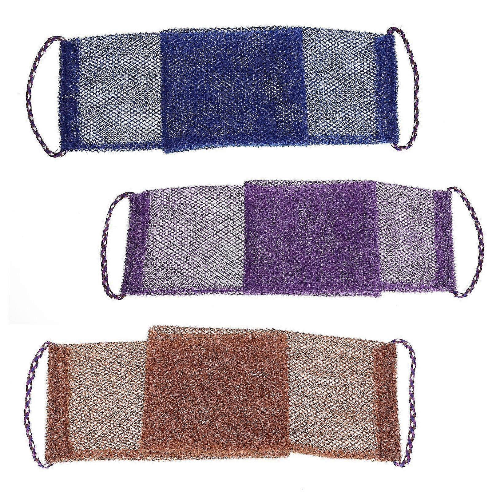 Bath Exfoliating Towels, 3Pcs, Polyamide Material, Practical for Home Use