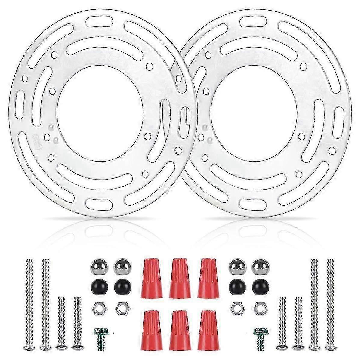 2 Pack Light Fixture Mounting Brackets, Ceiling Light Mounting Plate, Wall Light Mount Blocks with
