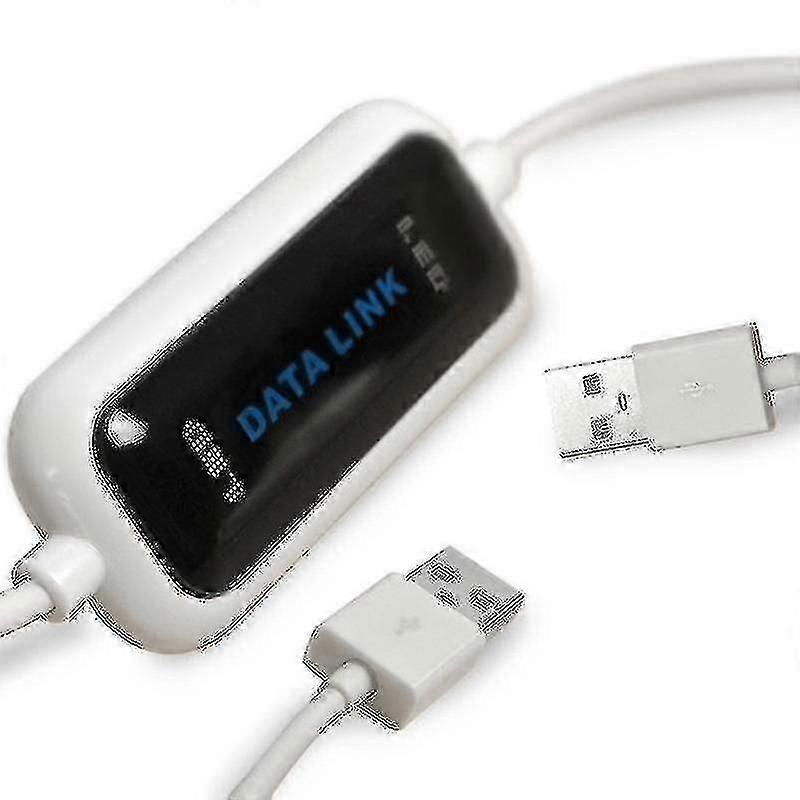 USB 2.0 PC to PC Data Transfer Cable for Windows File Sync, High-Speed Data Link Connector