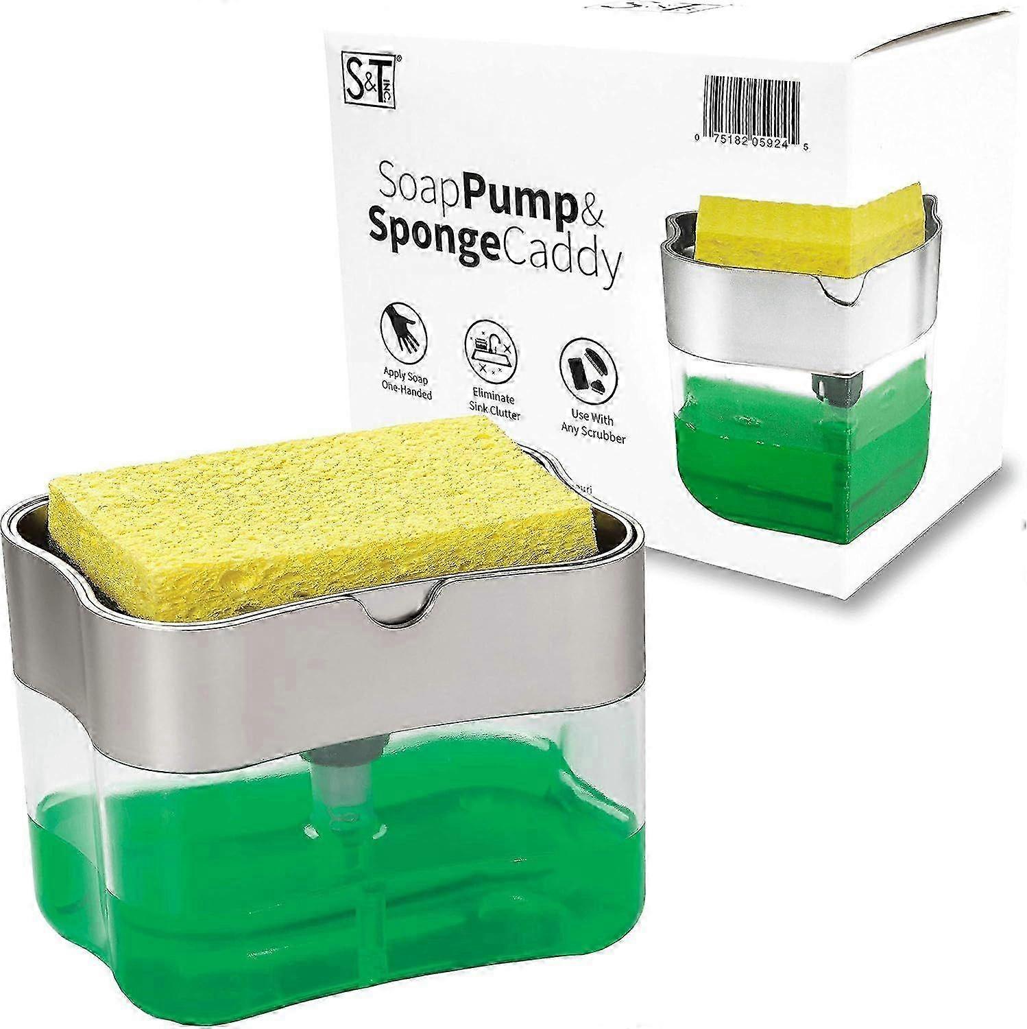 Soap Pump Dispenser and Sponge Holder