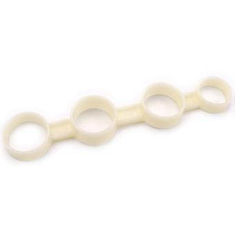1 pezzo di allargamento del palmo della mano per suonare la chitarra, strumento di espansione delle dita, strumento di allenamento per chitarra, accessori per allenamento musicale per ukulele e chitarra, taglia M (bianco)