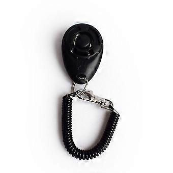 Pet Cat Dog Training Clicker Plastic / Click Trainer Portable Auxiliary Adjustable Wristband Sound Key Chain Supplies