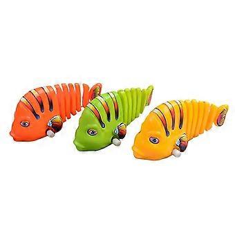 Fish Wind-up Toy Battery-Free Interesting Cute Swinging Fish Nostalgic Interactive Toy Lovely Cartoon Clockwork Fish Kindergarten Toy Children Gift KA
