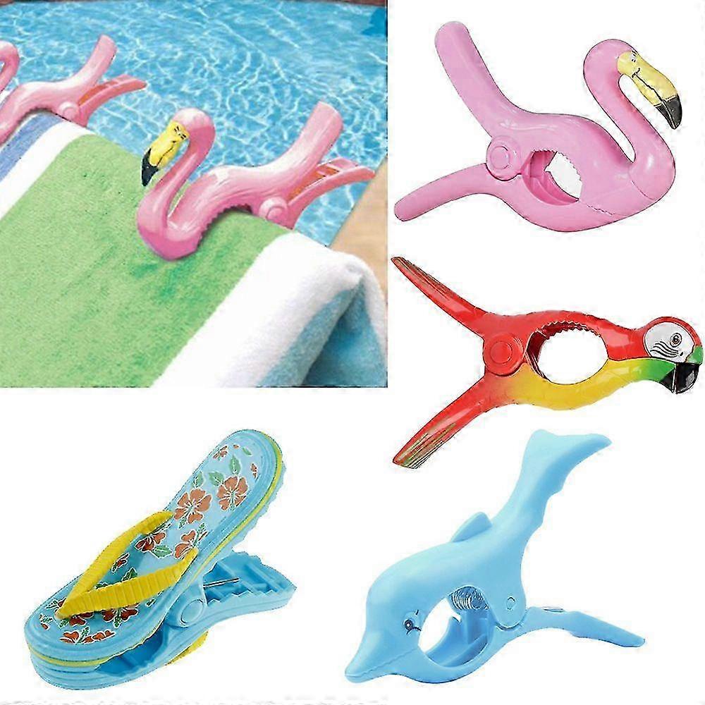 Plastic simulation animal drying clip 2(flamingo)