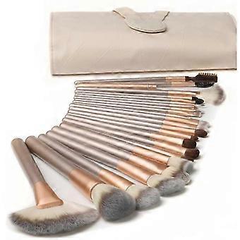 Barsinfi 18Pcs Makeup Brushes Sets with PU Leather Bag OA
