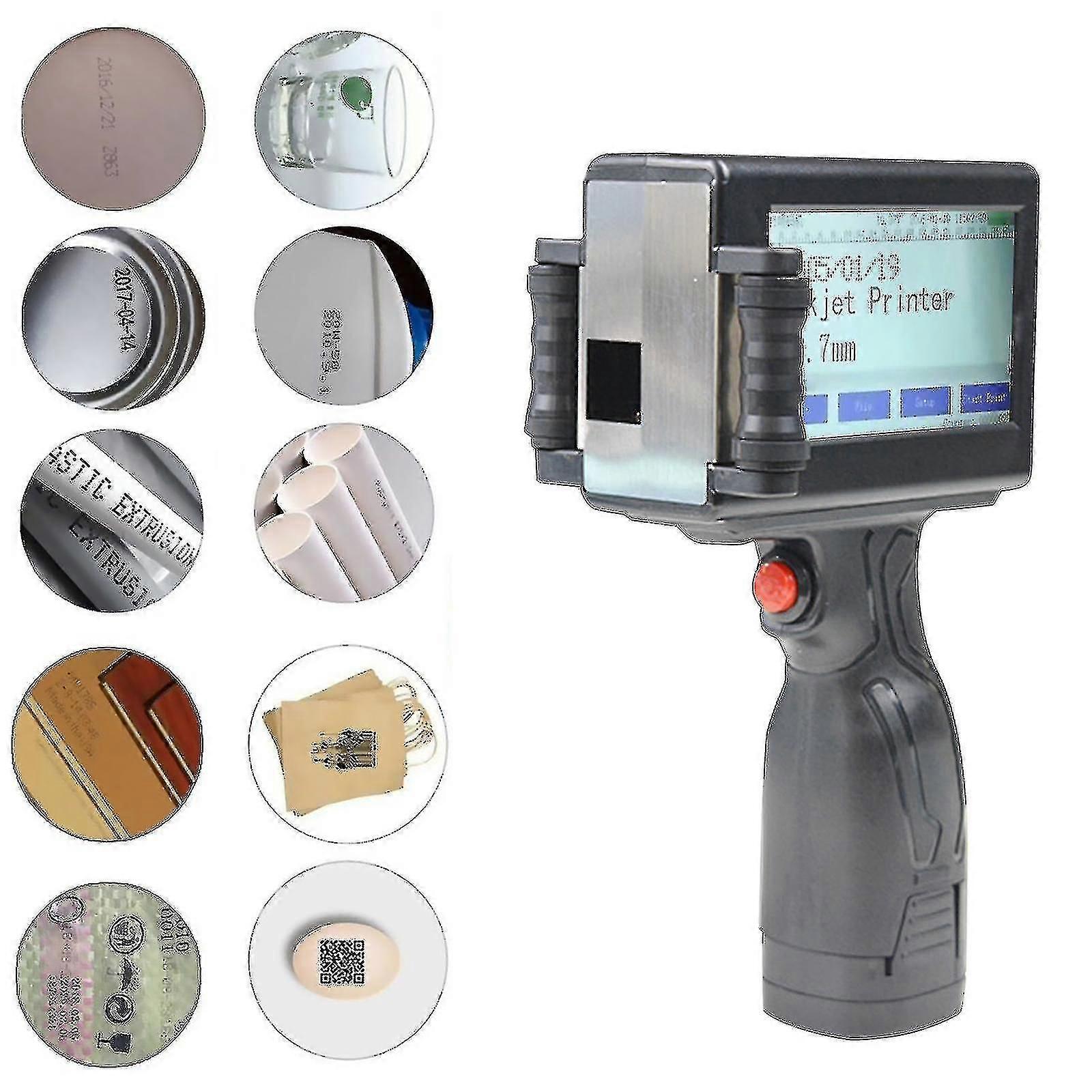 Handheld Inkjet Printer with Date Logo, QR Barcode & Touch Screen - Wigslar Zy-hy Coder Label Printer